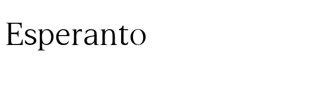 Esperanto font preview