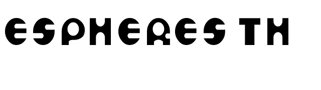 Espheres Th font preview