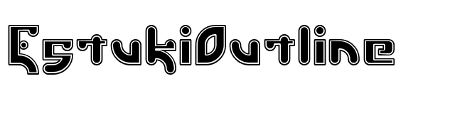 EstukiOutline font preview