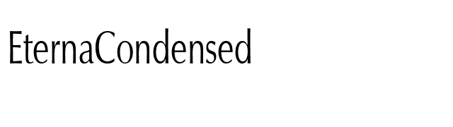 EternaCondensed font preview