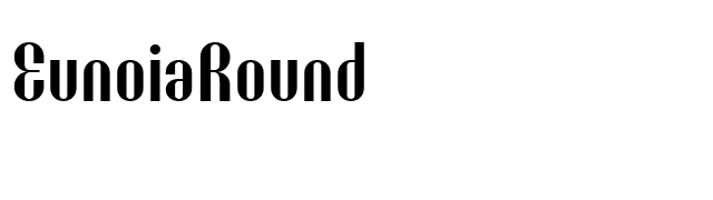 EunoiaRound font preview