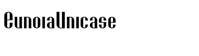 EunoiaUnicase font preview