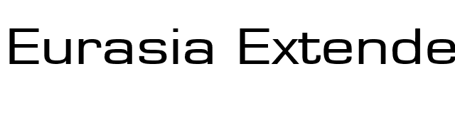 Eurasia Extended Normal font preview