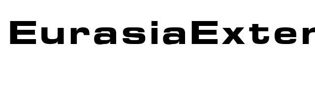 EurasiaExtended-Bold font preview