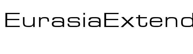 EurasiaExtended-Regular font preview