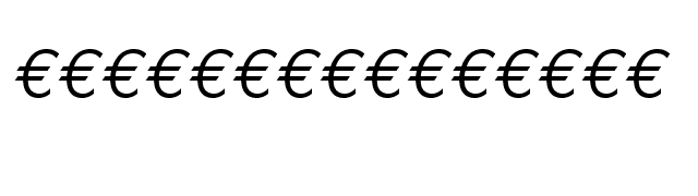 EuroMono-Italic font preview