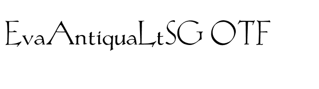 EvaAntiquaLtSG OTF font preview