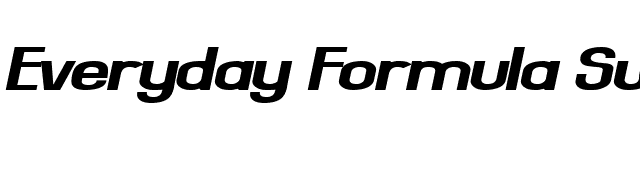 Everyday Formula Sway font preview