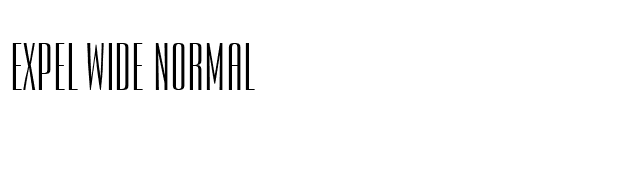 Expel Wide Normal font preview