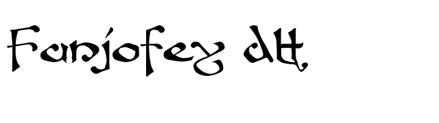 Fanjofey AH font preview