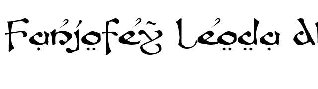 Fanjofey Leoda AH font preview