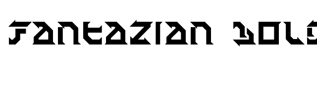 Fantazian Bold font preview