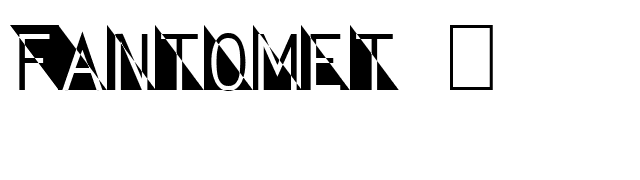 Fantomet 2 font preview