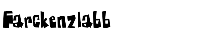 Farckenzlabb font preview