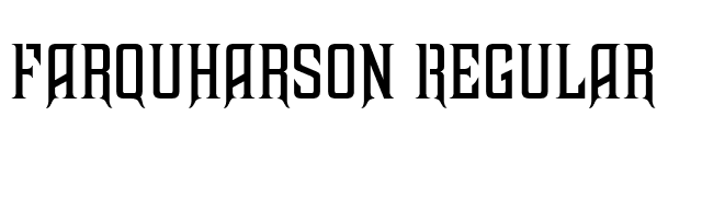 Farquharson Regular font preview