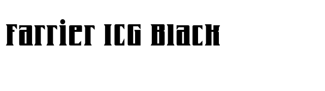 Farrier ICG Black font preview