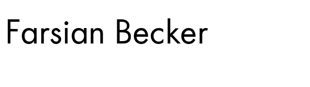 Farsian Becker font preview