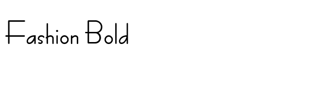 Fashion Bold font preview