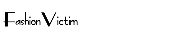 FashionVictim font preview