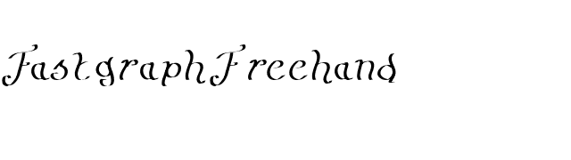 Fastgraph Freehand font preview