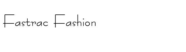 Fastrac Fashion font preview