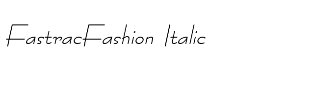 FastracFashion Italic font preview