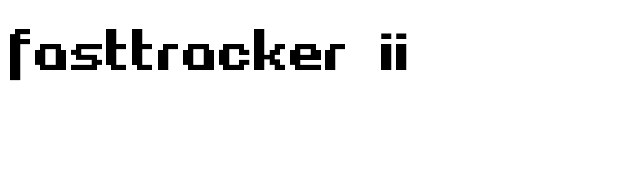 Fasttracker II font preview