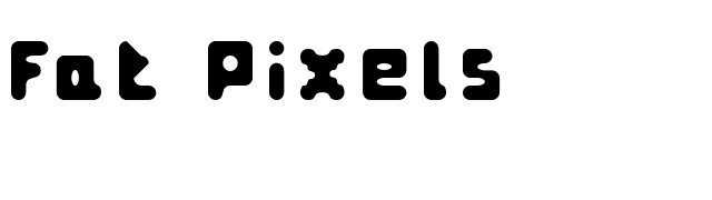 Fat Pixels font preview