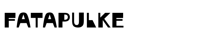 FataPulke font preview