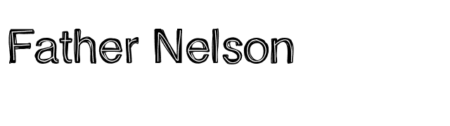 Father Nelson font preview