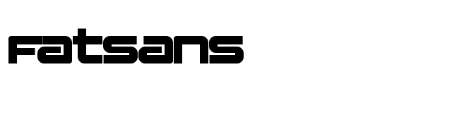 Fatsans font preview