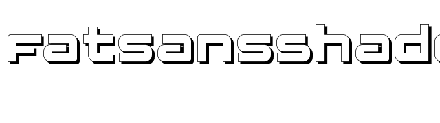 FatsansShadow font preview