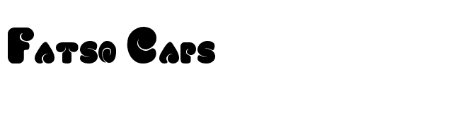 Fatso Caps font preview