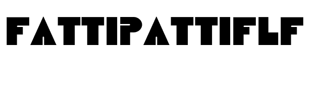 FattiPattiFLF font preview