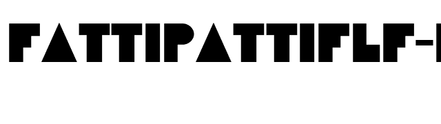 FattiPattiFLF-Bold font preview