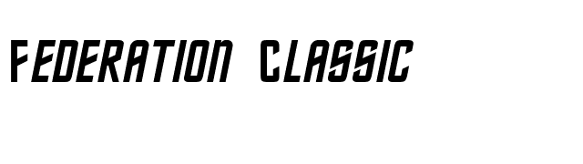 Federation Classic font preview