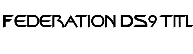 Federation DS9 Title font preview