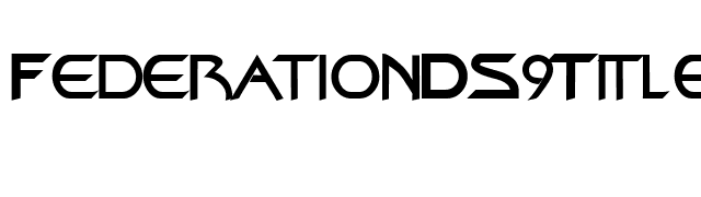 FederationDS9Title font preview