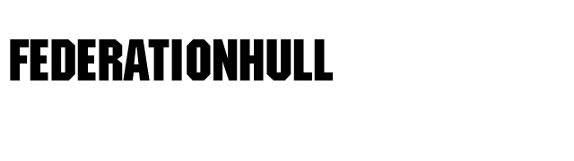 FederationHull font preview