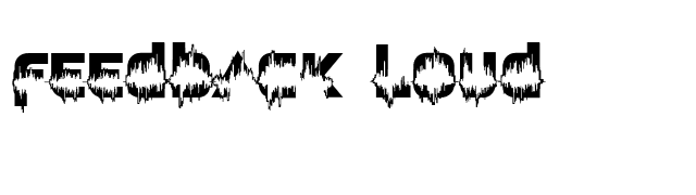 Feedback Loud font preview