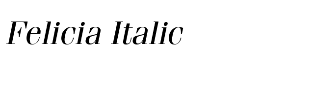 Felicia Italic font preview