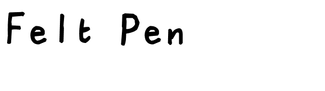 Felt Pen font preview