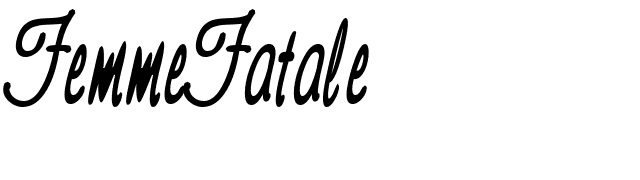 FemmeFatale font preview