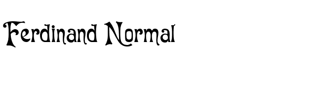 Ferdinand Normal font preview