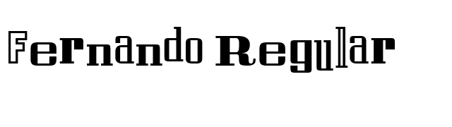 Fernando Regular font preview