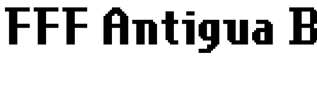 FFF Antigua Bold font preview