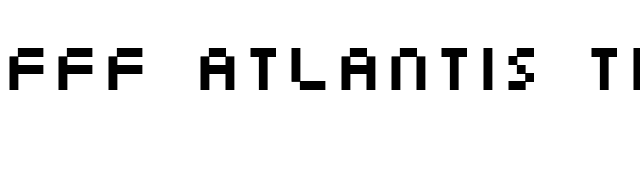 FFF Atlantis Trial font preview