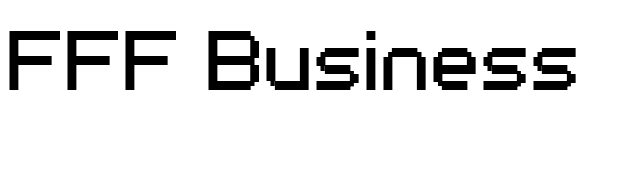 FFF Business font preview