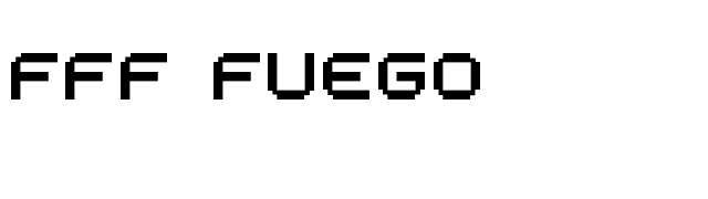 FFF Fuego font preview