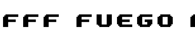 FFF Fuego Bold Extended font preview